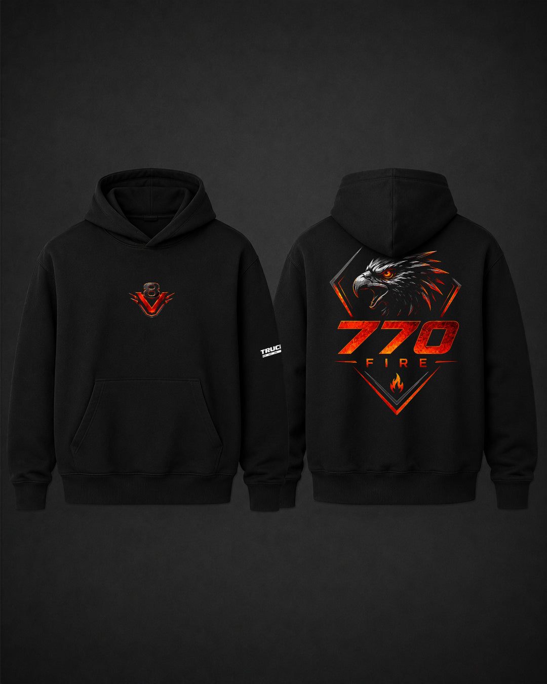 770 Fire Felpa